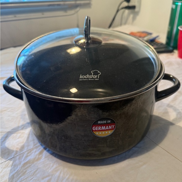 Kochstar by Merten & Storck German Glass Black Cooking Pot with Lid 5 Liters - Picture 5 of 14